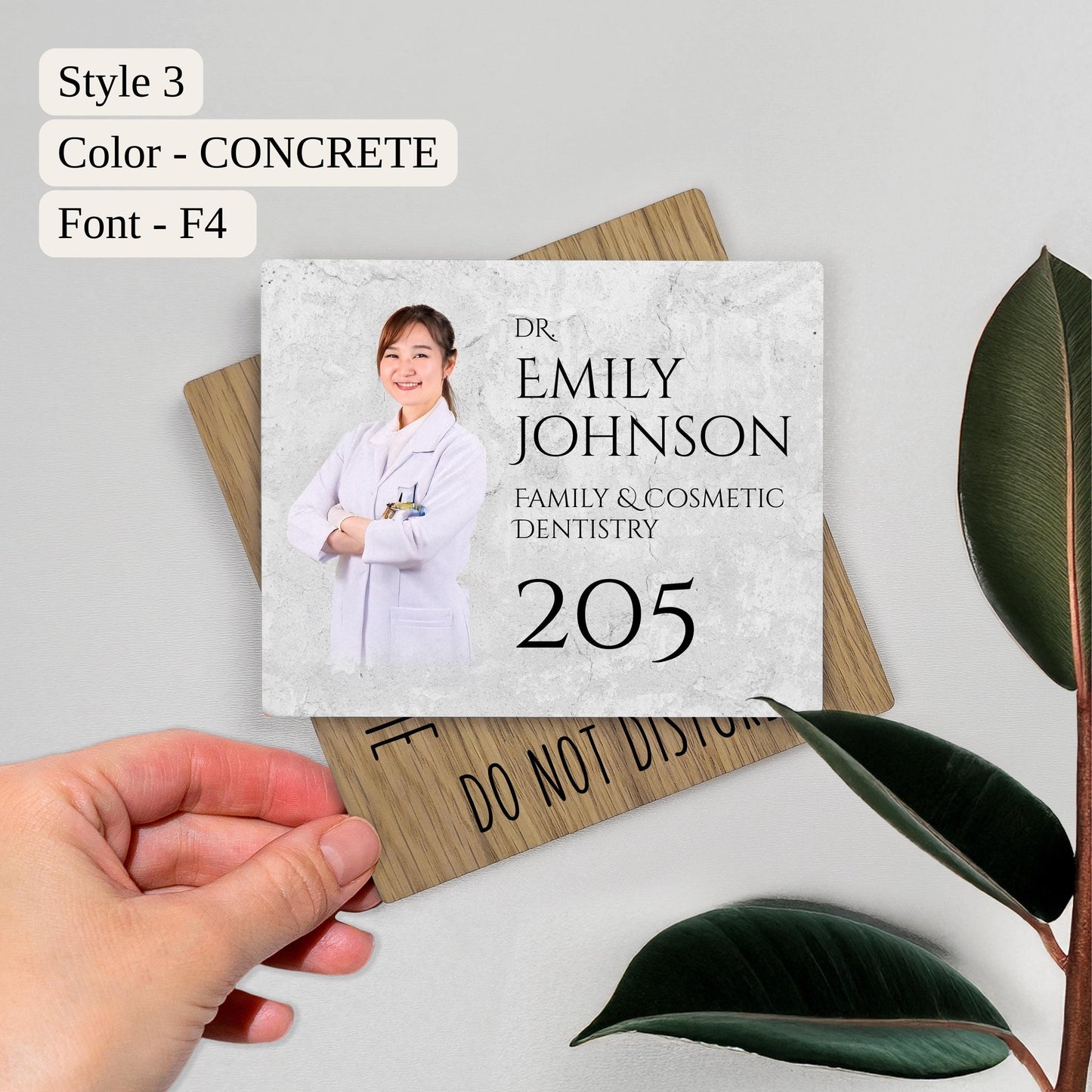 Custom Doctor Wood Door Sign, Thank You Gift for Doctor, Appreciation Gift for Doctor, Recognition Gift, Office Door Name Plate