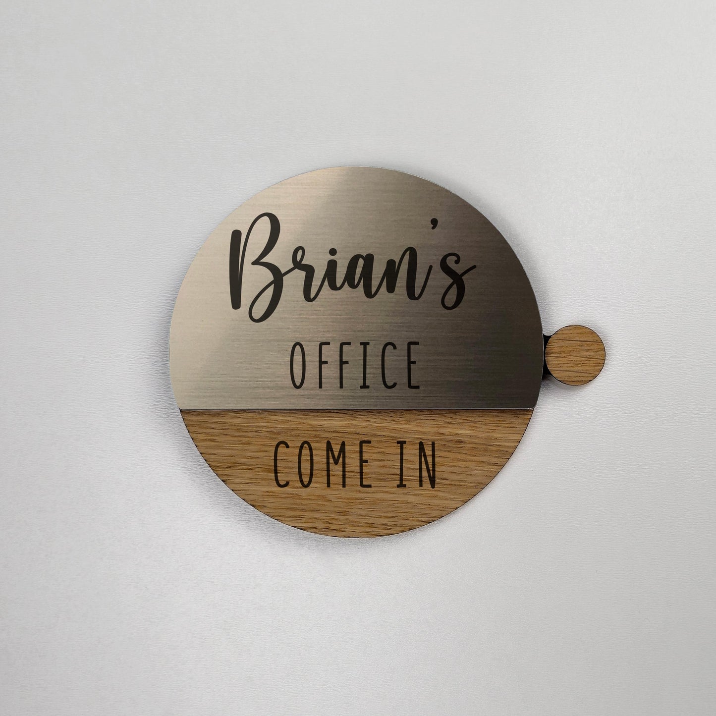 Engraved Legal Services Name Plate, Rotating Status Sign for Lawyers, Personalized Office Plate, Attorney Status Indicator