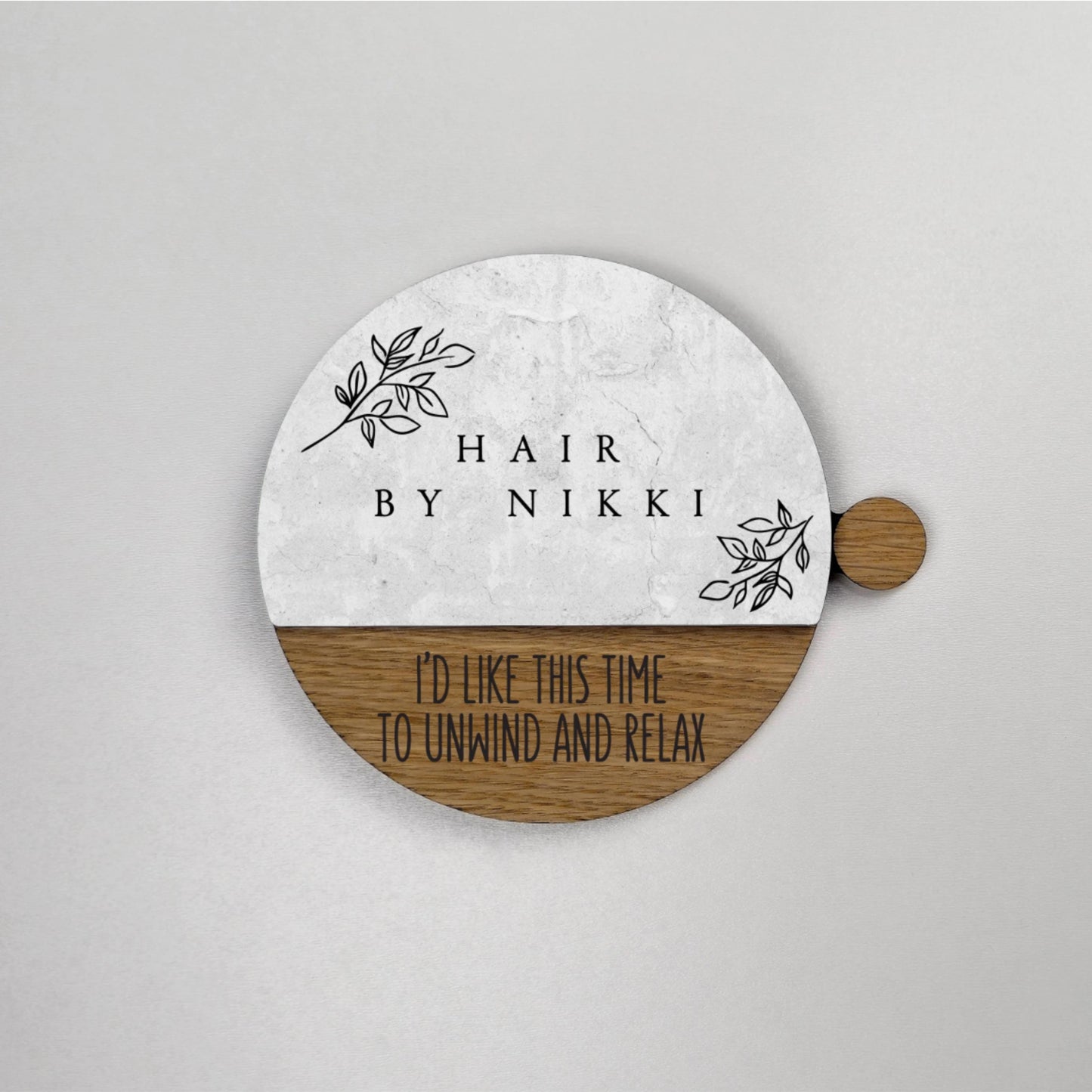 Personalized Clinical Psychologist Door Plaque, Custom Office Name Plate, Rotating Status Sign for Professional Spaces