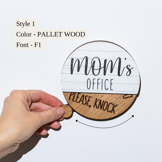Moms Office Sign, Custom Door Signs, Home Office Decor, Moms Office Door Plaque, Mom Christmas Gift, Moms Office Décor