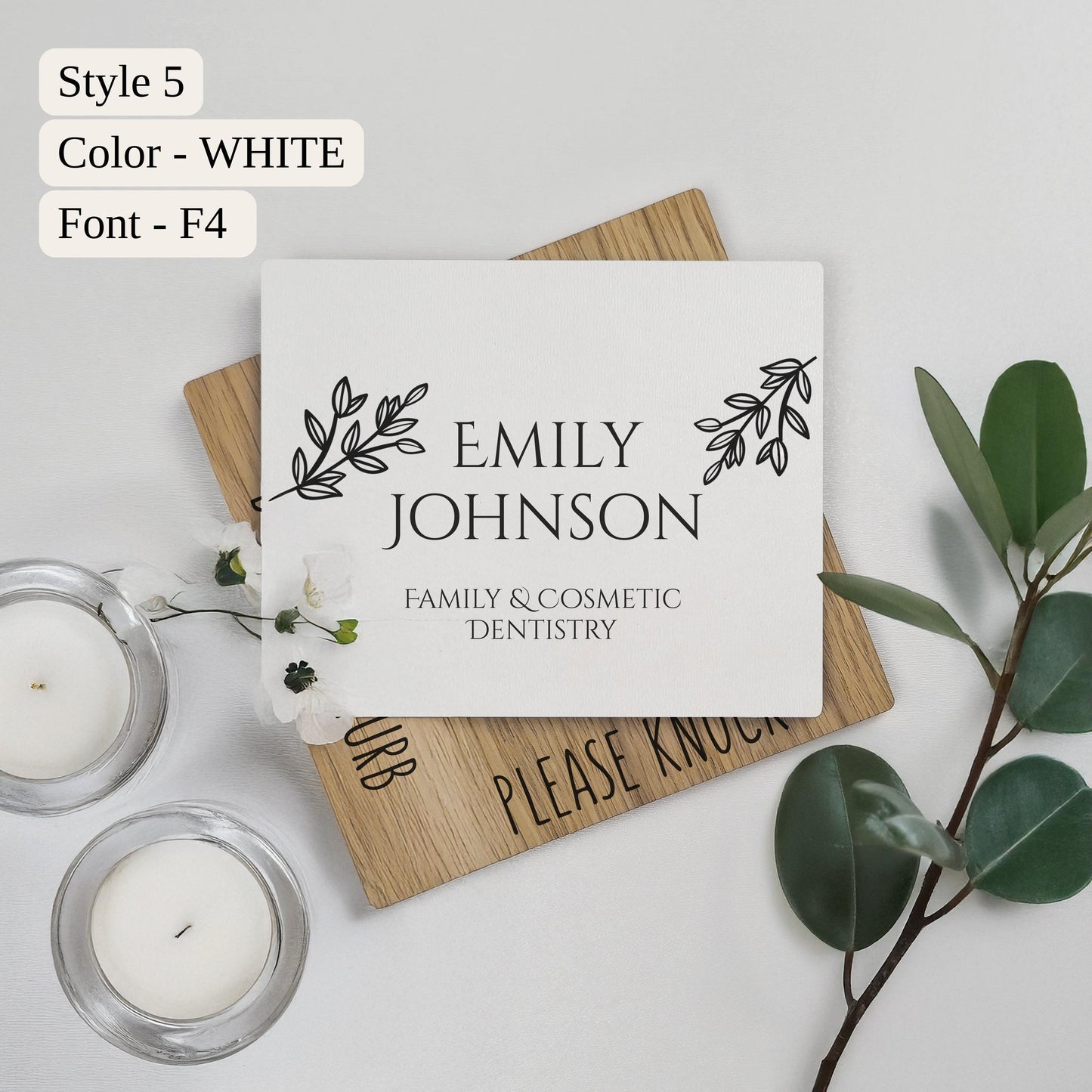 Custom Rotating Doctor Office Sign, Personalized Status Indicator, Professional Do Not Disturb Sign for Medical Practices
