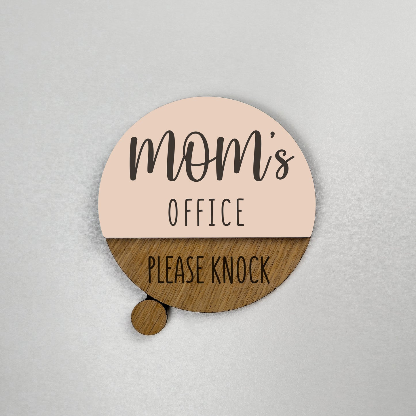 Personalized Door Sign with Rotating Status Segments: Customizable for Any Space - Door Office Sign, New Job Business Decor