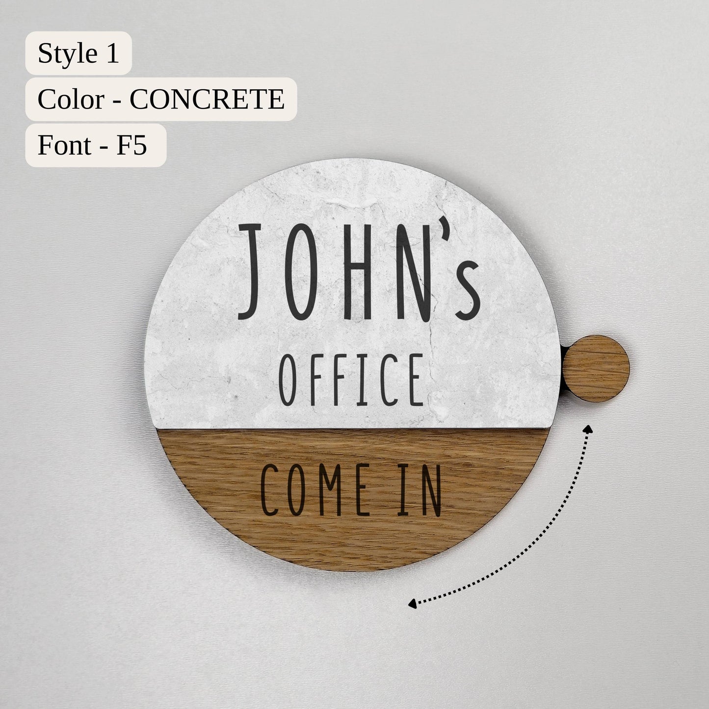 Personalized Door or Wall Sign Name Plate - 2 Sizes Available - Office Executive CEO Sign, New Job Business Decor, Promotion Gifts