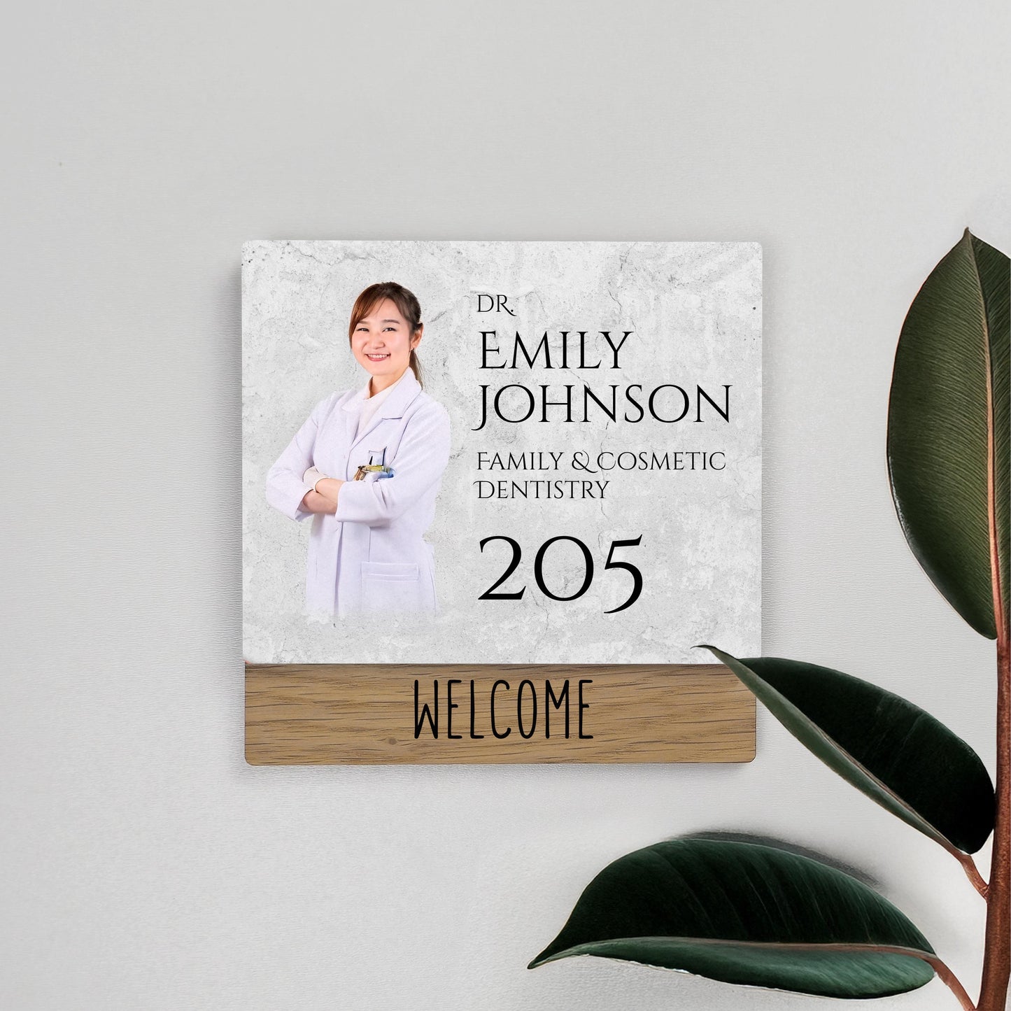Custom Rotating Door Sign for Dentist Office, Personalized Status Indicator, Do Not Disturb Sign, Door Plaque for Dental Clinics