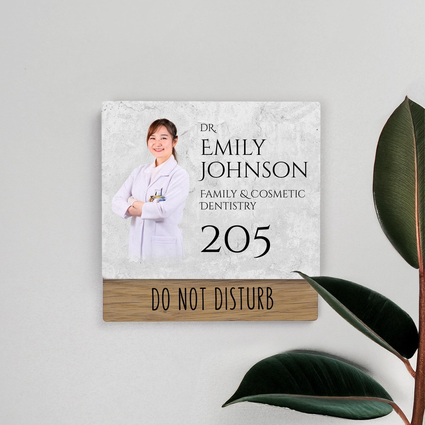 Custom Rotating Door Sign for Dentist Office, Personalized Status Indicator, Do Not Disturb Sign, Door Plaque for Dental Clinics