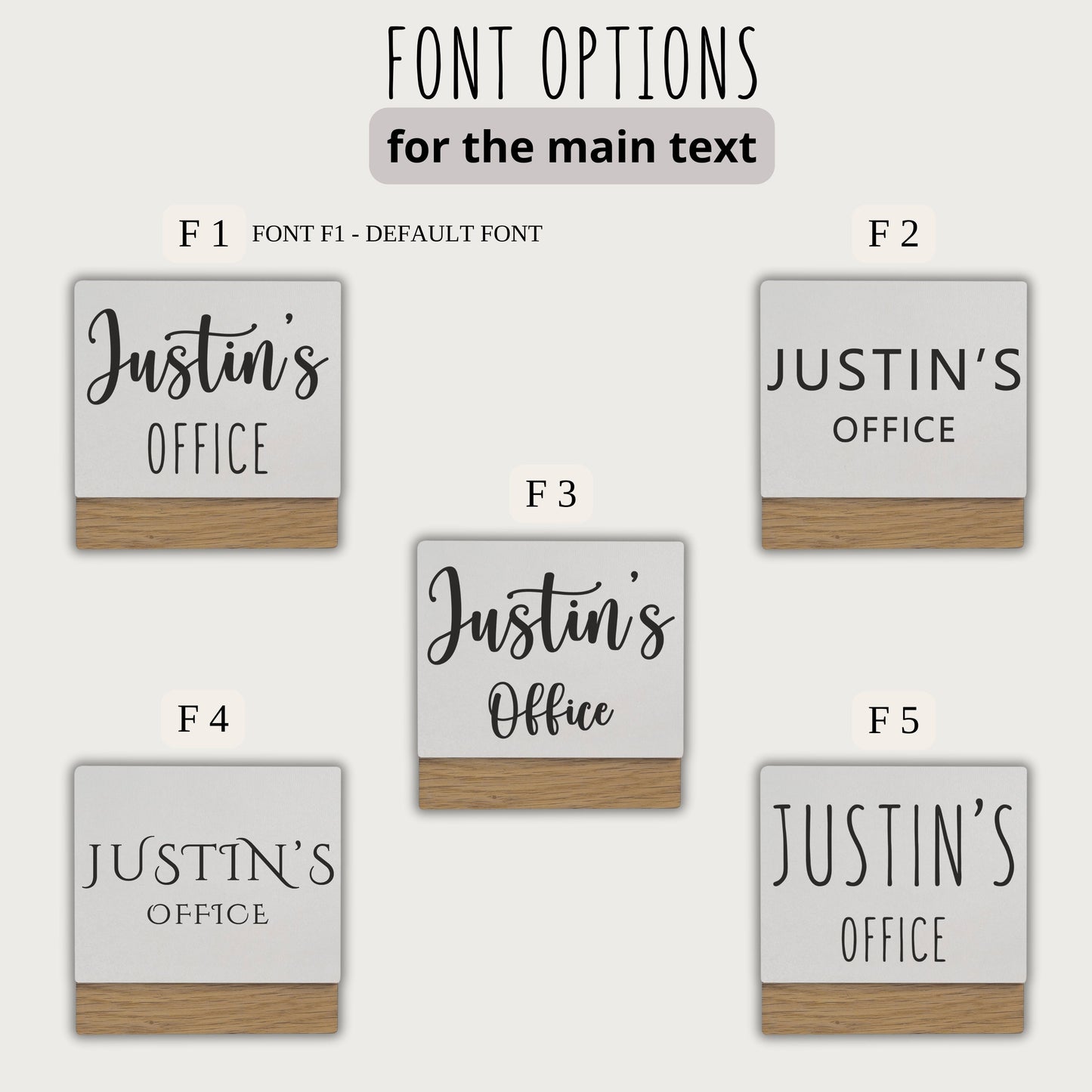 Custom Rotating Door Sign, Personalized Office Plate, Stylish Status Indicator, Business Decor Gift
