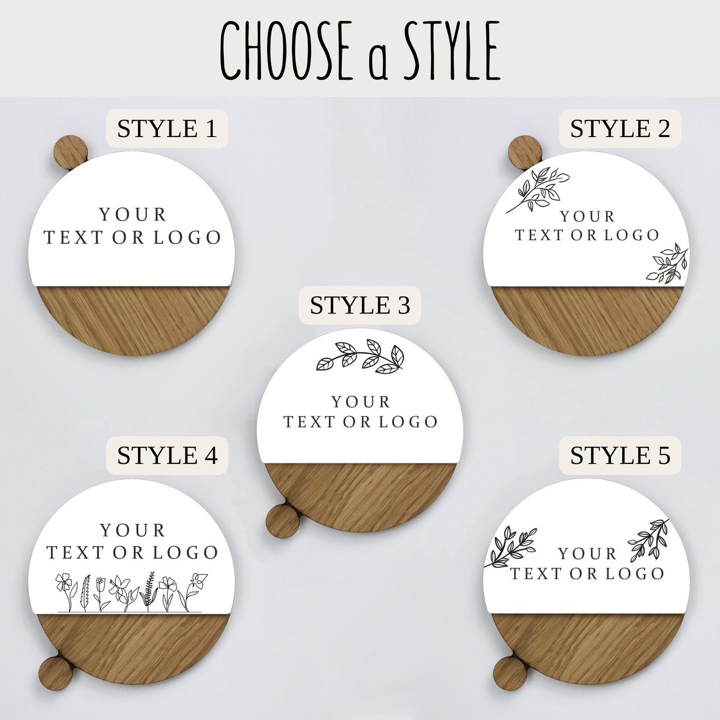 Custom waxing studio round door sign, Salon door sign, Art Studio Signs, Personalized Signage, Storefront Sign