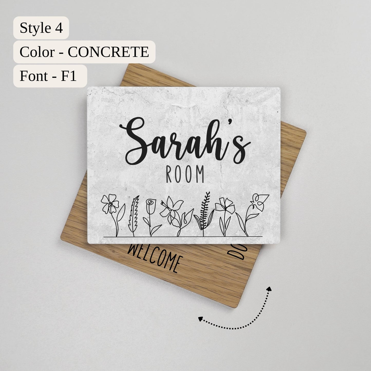 Custom Rotating Door Sign for Dentist Office, Personalized Status Indicator, Do Not Disturb Sign, Door Plaque for Dental Clinics