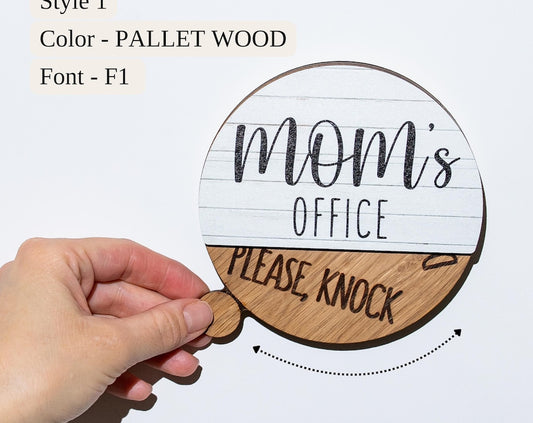 Moms Office Sign, Custom Door Signs